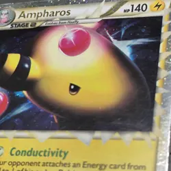 Ampharos (Prime) HeartGold SoulSilver 105/123 Cosmos Holo Pokemon Card - Image 5