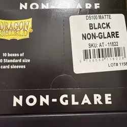 Dragon Shield Matte Non-Glare Black Sleeves Display Case - Standard - 10 Packs - Image 2
