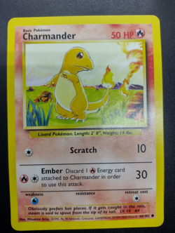 Charmander 46/102 4th Print - Vintage Pokemon TCG - WOTC Base Set 1999-2000 NM - Image 1