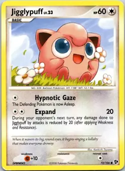 JIGGLYPUFF - 72/106 - GREAT ENCOUNTERS - - LP - Image 1
