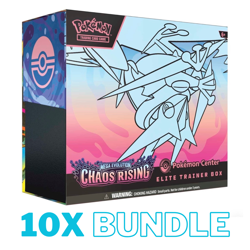 10x Chaos Rising Pokemon Center ETB PRESALE - Ships by 23 May 2026 (BUNDLE DEAL) - Image 1