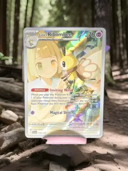 Lillie's Ribombee 164/159 Illustration Rare Journey Together Pokemon NM - Image 1