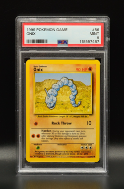 Onix 1999 Pokemon Base Unlimited #56 WOTC PSA 9 Newly Graded - Image 1