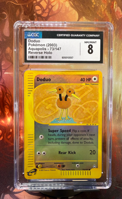 Pokemon Doduo Aquapolis 73/147 Reverse Holo 2003 CGC 8 - Image 1