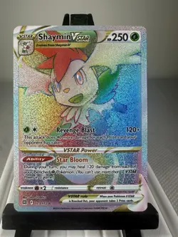 Pokemon TCG Shaymin VSTAR 173/172 SWSH09: Brilliant Stars Rainbow Rare LP - Image 1