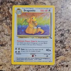 Wizards of the Coast Dragonite 4/62 Fossil Holo Rare Holo EN 1999 100 HP - Image 1