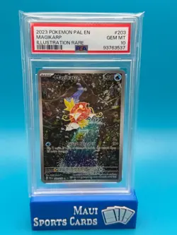 Pokemon Paldea Evolved Magikarp #203 PSA 10 - Image 1