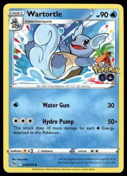Wartortle #016/078 Pokemon GO Pokemon - Image 1