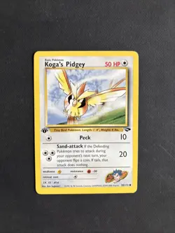 Pokemon TCG Koga's Pidgey Gym Challenge 80/132 Regular 1st Edition WOTC Common - Image 1