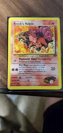 Brock’s Vulpix (Promo) & Brock’s Ninetales (Holo) Pokemon Gym Challenge Set - Image 3