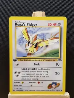 Pokemon 2000 WOTC 1st Edition Gym Challenge Koga's Pidgey 80/132 - Excellent - Image 1