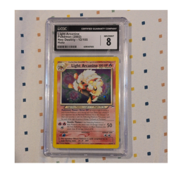 Nintendo Light Arcanine 12/105 Neo Destiny Holo Rare 2002 CGC 8 Graded - Image 1