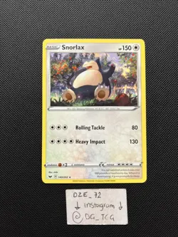 Pokemon Sword & Shield - Snorlax - 140/202 - Non Holo Rare - M/NM - Image 1