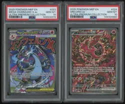 SEQUENTIAL Pokemon Promo 023 MEGA CHARIZARD X EX PSA 10 024 ORICORIO EX PSA 10 - Image 1