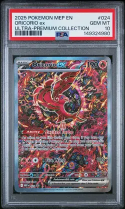 SEQUENTIAL Pokemon Promo 023 MEGA CHARIZARD X EX PSA 10 024 ORICORIO EX PSA 10 - Image 4