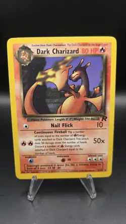 Dark Charizard 21/82 — EXC/ NM — Team Rocket — Rare Vintage Pokemon Card — WotC - Image 1