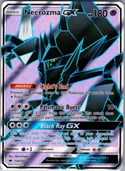 Necrozma GX (Full Art) 134/147 SM - Burning Shadows - Pokemon Card - NM - Image 1