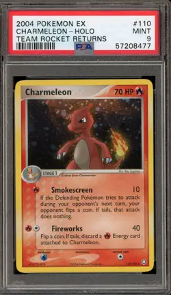 Pokemon Charmeleon EX Team Rocket Returns Holo Rare #110 PSA 9 Mint - Image 1
