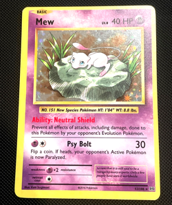 NM 2016 Mew 53/108 Holo Evolution Deck Exclusive Pokemon Card - Image 1