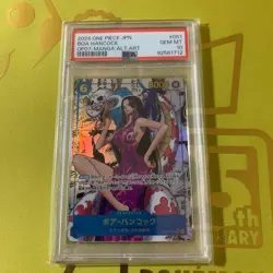 One Piece Card Game Boa Hancock SR Komipa PSA10 with 4 Bonus Cards Now - Image 1