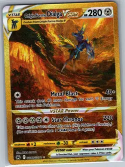 Origin Forme Dialga VSTAR (Secret) GG68/GG70 Crown Zenith - Pokemon Card - NM - Image 1