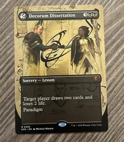 Decorum Dissertation - Borderless - MTG Secrets of Strixhaven #292 - NM - Image 1