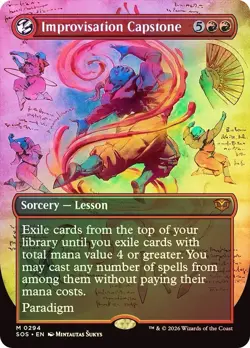 Improvisation Capstone (Borderless) #294 (Foil) NM Secrets of Strixhaven - Image 1