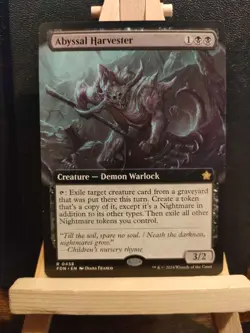 Abyssal Harvester (Extended Art) - Foundations - NM (see pics) MTG - Image 1
