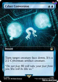 MTG Foil Cyber Conversion (Extended Art) 355 Universes Beyond: Doctor Who NM ... - Image 1