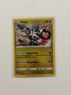 SWIRL Dialga 112/203 COSMOS HOLO Variant Promo Pokemon NM Evolving Skies E - Image 1