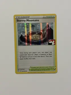 Stormy Mountains 161/203 Line Holo Pokemon Prize Pack Series 1 & 2 FASTSHIP F - Image 1