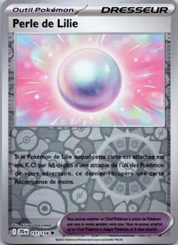 Carte Pokemon Dresseur Perle de Lilie 151/159 Reverse 2025 - Image 1