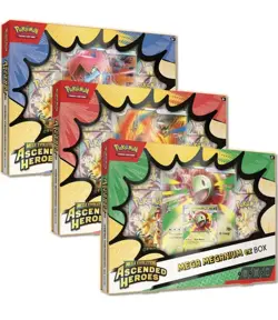 Pokemon TCG - Mega Evolution Ascended Heroes Mega EX Box | Sets Of 3 - Image 1