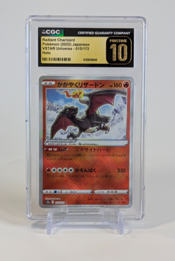 Radiant Charizard Pokemon 2022 Japanese VSTAR Universe Holo CGC PRISTINE 10 - Image 1