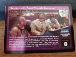 WWE WWF Raw Deal CCG - Rey Mysterio, Guest Ringside Announcer - Prize Card - Image 1