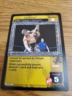 WWF WWE Raw Deal CCG - What a Maneuver! - Prize Card - Image 1