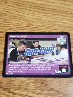 WWE WWF Raw Deal CCG - Gen Con 2005 Promo Card - Image 1