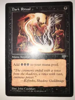 1X MTG Dark Ritual Mirage Regular Common-VLP - Image 3