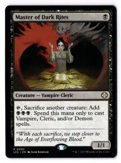 Master Of Dark Rites NM* Commander The Lost Caverns Of Ixalan 0083 -UnltdCards - Image 1