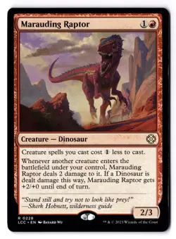 Marauding Raptor NM* The Lost Caverns of Ixalan ENGLISH 0228 mtg -UnltdCards - Image 1