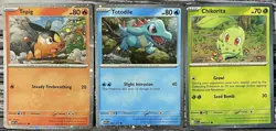 Ascended Heroes Pokemon Cosmo Holo Promos - Tepig 029, Totodile 041, Chikorita 8 - Image 1