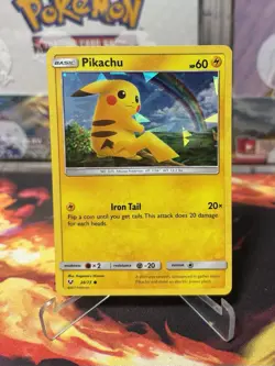 Pikachu 28/73 Shining Legends (Cracked Ice Holo) Theme Deck Exclusive Pokemon - Image 1