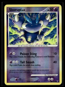 Skorupi 128/147 Supreme Victors Reverse Holo Common Pokemon - Image 1