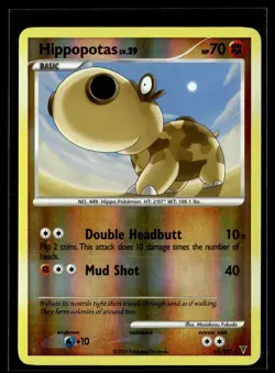 Hippopotas 61/147 Supreme Victors Reverse Holo Uncommon Pokemon - Image 1