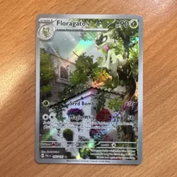 Floragato Holo Illustration Rare Paldea Evolved Pokemon TCG 197/193 - Image 1
