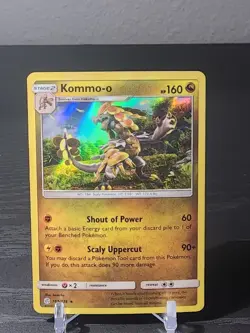 Kommo-o - 163/236 Cosmic Eclipse Holo Rare Pokemon - NM/MINT HOLO BLEED - Image 1
