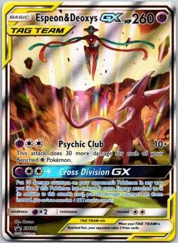 Espeon & Deoxys GX SM240 Holo Promo SM Promos NM - Image 1