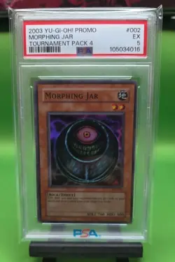 2003 YU-GI-OH! PROMO TP4-TOURNAMENT PACK 4 MORPHING JAR PSA GRADED, SUPER RARE - Image 1