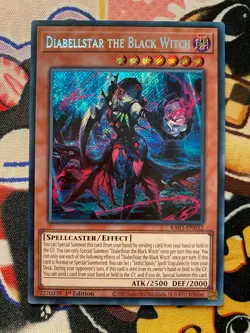 RA03-EN032 Diabellestar the Black Witch Secret Rare Yugioh 1st - Image 1