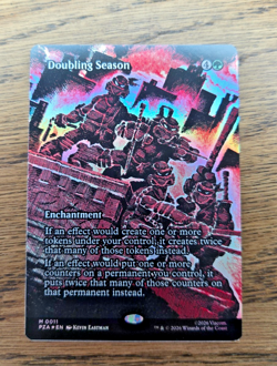 Doubling Season Foil Full Art Source Material MTG TMNT NM - Image 1